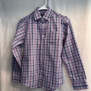 Steve Harvey Boys dress button down shirt. Blue striped. Size 12